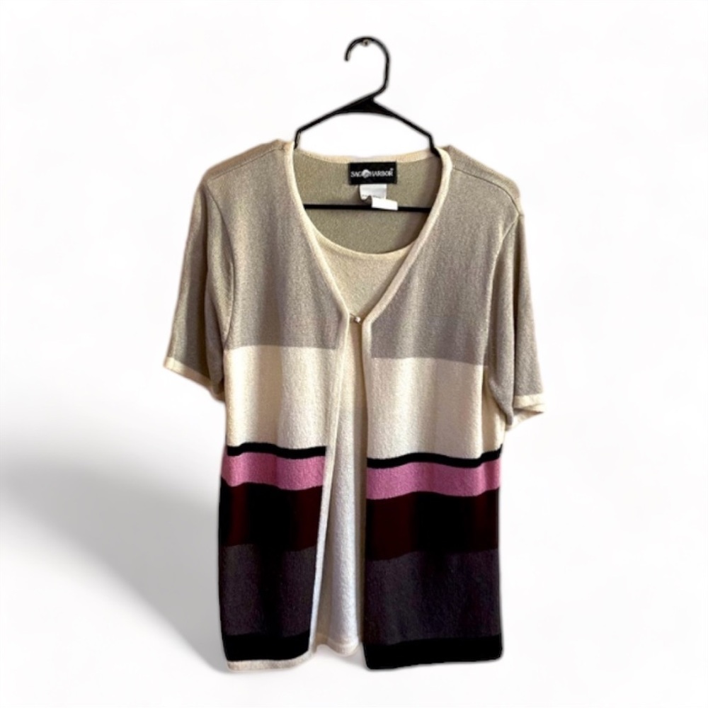 Sag Harbor Blouse with Clasp Closure (Shirt Jacket Combo) - S (Host Pick)